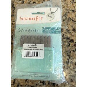 Bridgette Upper & Lower Alphabet  Numbers Metal Stamping Kit Impress Art Stamps